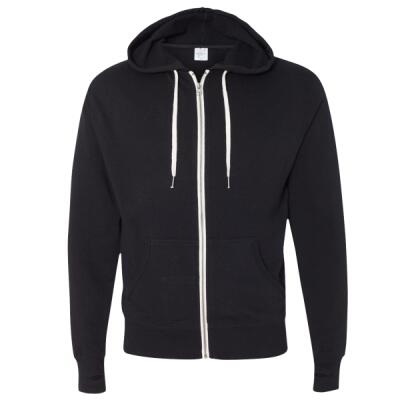 Unisex Heathered French Terry Full-Zip Hooded Sweatshirt Thumbnail